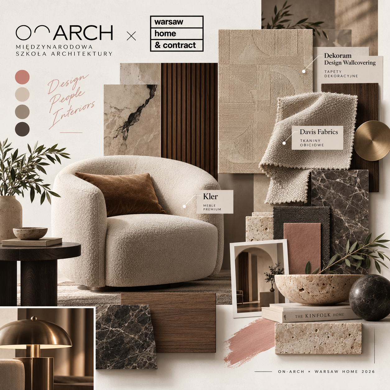 Jak oznaczyć moodboard konkursowy ON-ARCH w Social Media